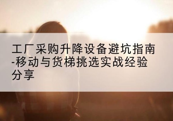 武穴移动式升降机怎么选-工厂采购升降设备避坑指南-移动与货梯挑选实战经验分享